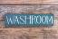 Washroom Wood Sign