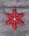 Red Glittered Snowflake Ornament