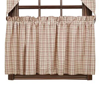 Tacoma Cafe Curtains - 24 inch Tiers