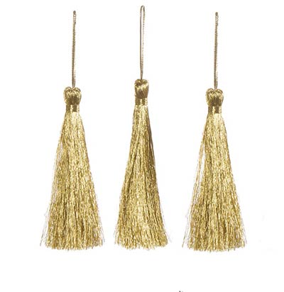 Metallic Gold Tassels - The Weed Patch