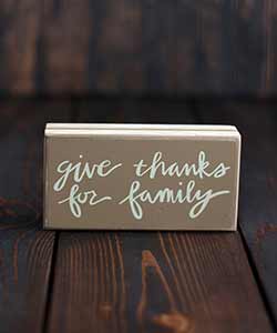 Give Thanks Fall Box Sign