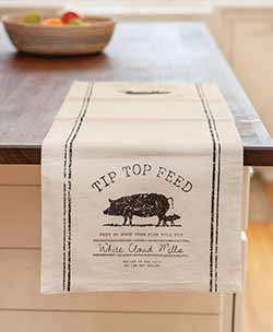 Tip Top Pig 36 inch Table Runner