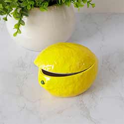 Decorative Lemon Dish with Lid