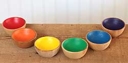 Rainbow Mini Sorting Bowl Set (Set of 6)