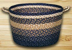 Light Blue, Dark Blue, & Mustard Utility Basket