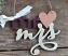 Mr & Mrs with Heart Personalized Ornament