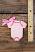 Pink Baby's First Christmas Bodysuit Ornament