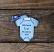 Blue Baby's First Christmas Bodysuit Ornament