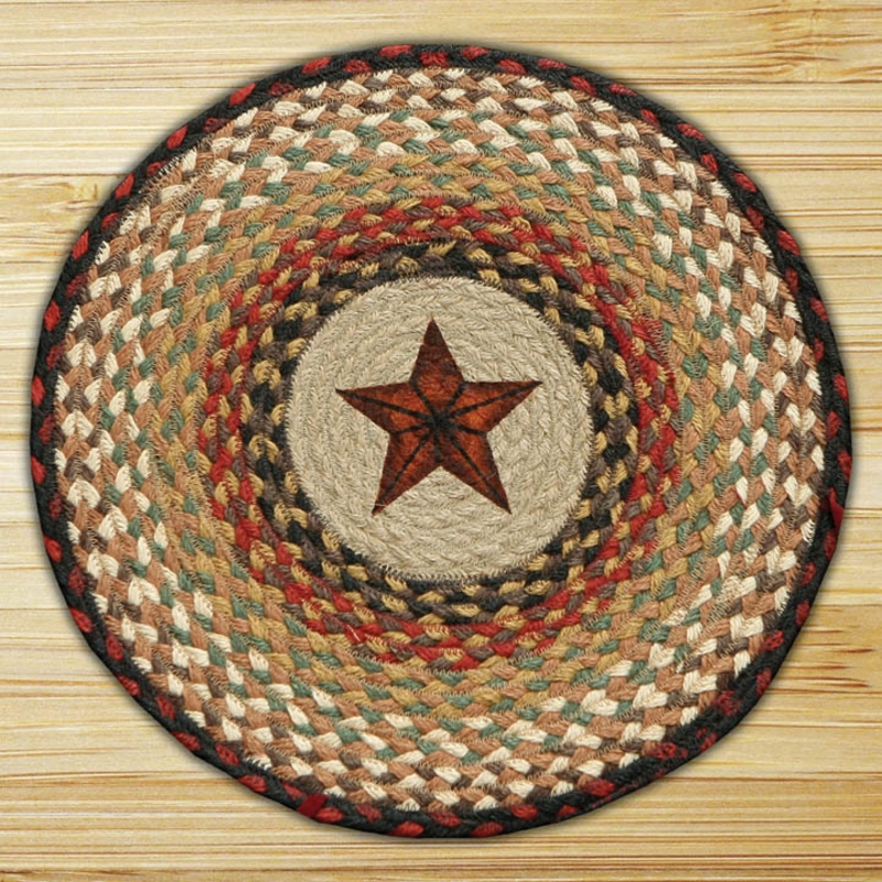 Star Braided Jute Chair Pad, by Capitol Earth Rugs. - The Weed Patch