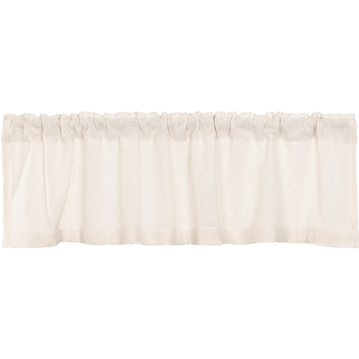 Burlap Antique White Valance - The Weed Patch
