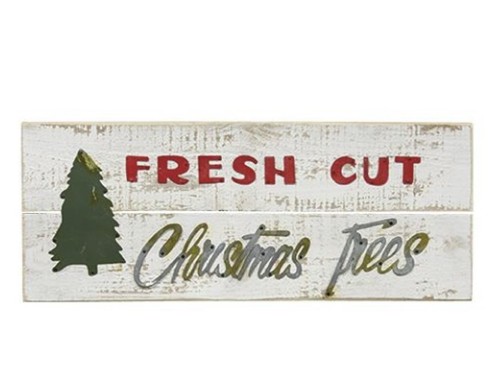 Fresh Cut Christmas Trees Sign - The Weed Patch