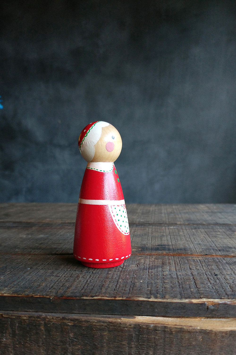 Mrs. Claus Peg Doll - The Weed Patch