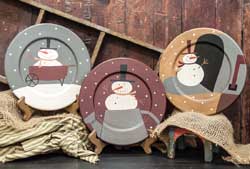 Sneaky Snowman Plates (Set of 3)
