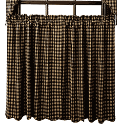 Black Check Tiers - 36 inch (Black and Tan)