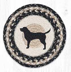 Black Lab Silhouette 10 inch Tablemat