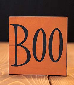 Boo Shelf Sitter Sign