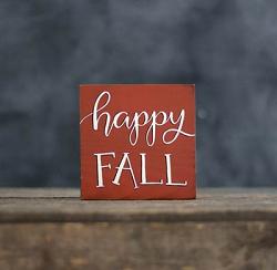 Happy Fall Shelf Sitter Sign